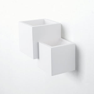 Aplique de pared escayola "Cube" - 2 x G9 - Barcelona Led-Decoración