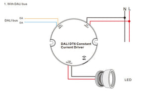 Driver regulable DALI DT6 NFC monocolor 220-240V - Salida 10-42V DC - 100-500mA - 10W (4)