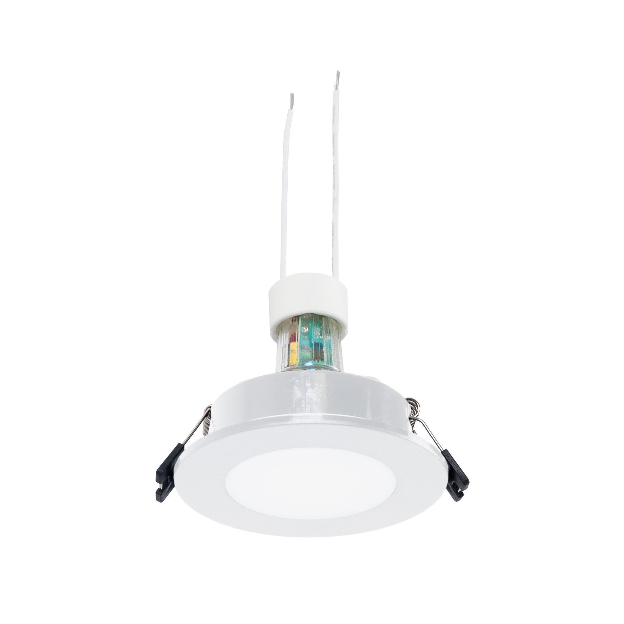 KIT Aro empotrable estanco Ø90mm + Bombilla GU10 6W + Portalámparas