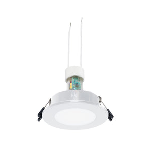 KIT Aro empotrable estanco Ø90mm + Bombilla GU10 6W + Portalámparas