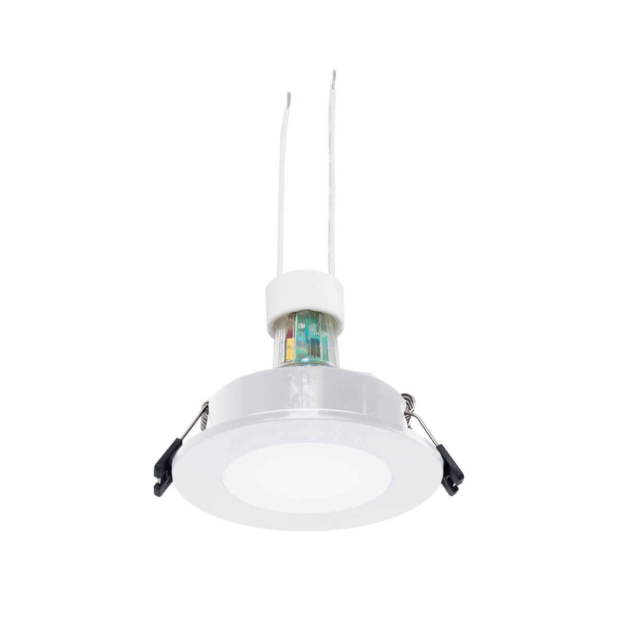 KIT Aro empotrable estanco Ø90mm + Bombilla GU10 6W + Portalámparas