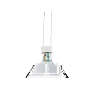 KIT Aro empotrable estanco Ø90mm + Bombilla GU10 6W + Portalámparas (20)