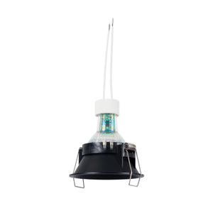 KIT Aro empotrable fijo Ø82mm + Bombilla GU10 6W + Portalámparas (7)