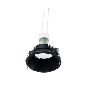KIT Aro empotrable fijo Ø82mm + Bombilla GU10 6W + Portalámparas
