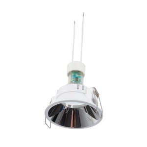 KIT Aro empotrable fijo Ø82mm + Bombilla GU10 6W + Portalámparas (17)