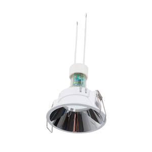 KIT Aro empotrable fijo Ø82mm + Bombilla GU10 6W + Portalámparas (17)