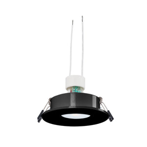 KIT Aro empotrable basculante Ø90mm + Bombilla GU10 6W + Portalámparas (25)