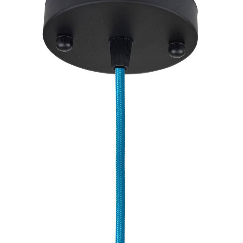 FLORÓN METALICO PARA LAMPARA COLGANTE ACABADO NEGRO MATE (1)