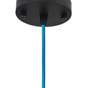 FLORÓN METALICO PARA LAMPARA COLGANTE ACABADO NEGRO MATE - Barcelona Led-