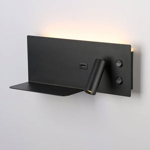 Aplique de pared para lectura con puerto USB "Kerta" - Iluminación doble - 3W+7W (22)