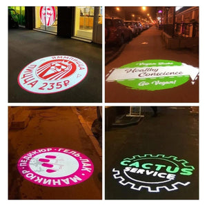 Proyector de logos LED GOBO 100W - Óptica 30° - Exterior - Rotativo (12)