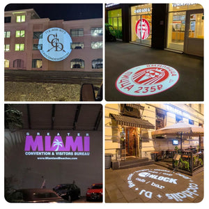 Proyector de logos LED GOBO 40W - Óptica 45° - Exterior - Rotativo (19)