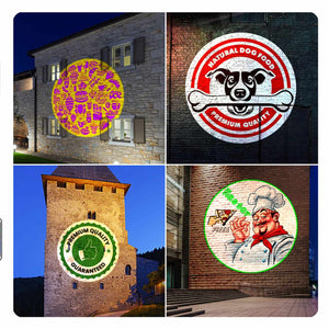 Proyector de logos LED GOBO 100W - Óptica 45° - Exterior - Rotativo (11)