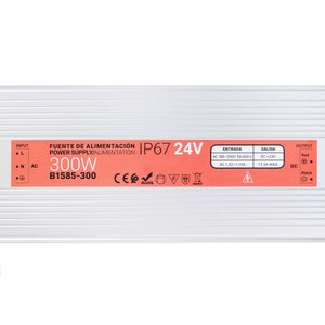 Fuente de alimentación estanca compacta - 300W 24V - 12.5A - IP67 - Barcelona Led-Material eléctrico