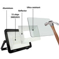 Proyector LED exterior 50W - 95lm/W - IP65 - Negro 3