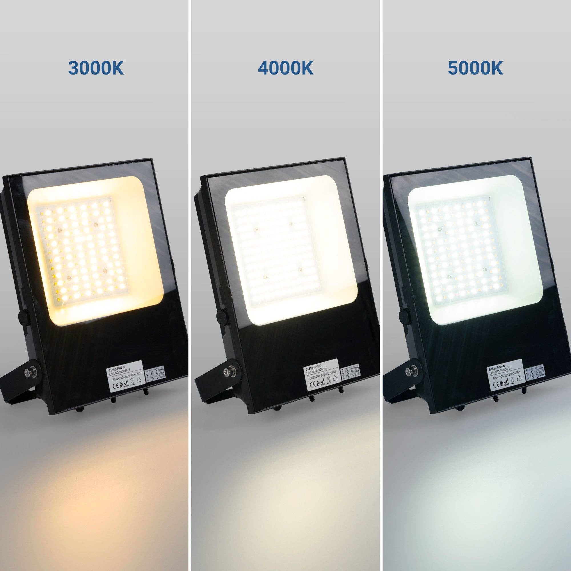 Proyector LED exterior 50W CCT - Serie "PRO" - 110lm/W - IP66 (1)