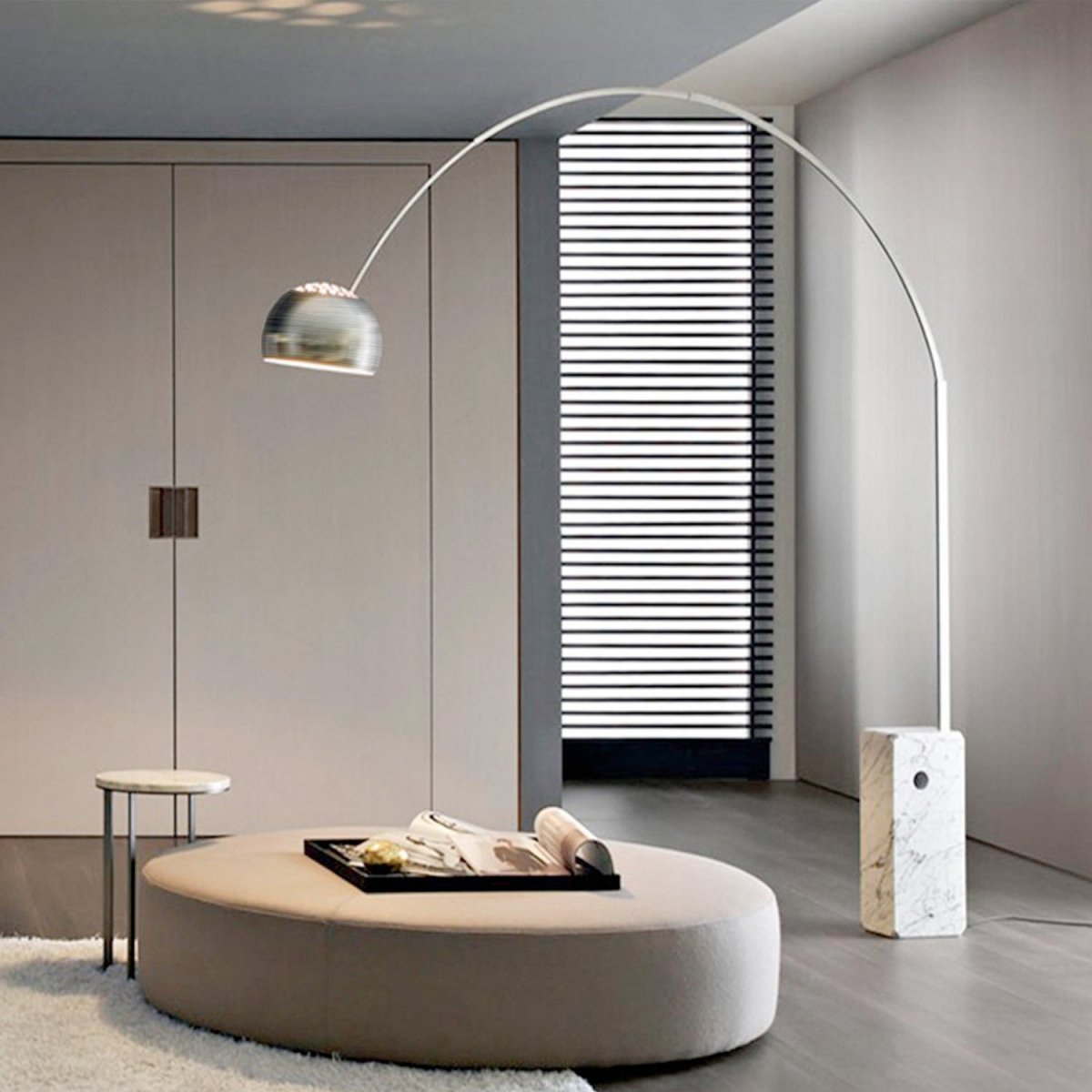 Lámpara de pie arco "Bend" - E27 - Barcelona Led-Decoración