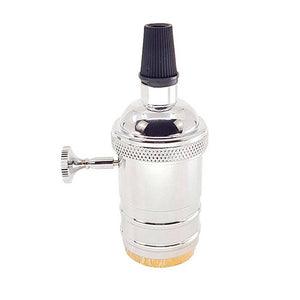 Casquillo E27 Vintage con interruptor Bronce Rosado / Cromado - Barcelona Led-