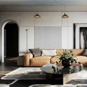 Lampara colgante doble metal y madera "Selroom" - Blanco - 2xE27 (15)