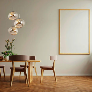Lámpara colgante cristal triple "KADNIS" - 3 x E27 - Barcelona Led-Decoración