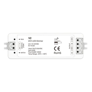 Controlador CCT 12-24V DC - 2 canales - 5A/canal - RF 2.4GHz - Skydance (4)