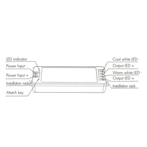 Controlador CCT 12-24V DC - 2 canales - 5A/canal - RF 2.4GHz - Skydance - Barcelona Led-Control y regulación