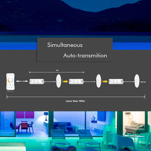 Controlador CCT 12-24V DC - 2 canales - 5A/canal - RF 2.4GHz - Skydance (10)