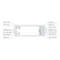Single Color/ CCT/ RGB/ RGBW Controller - 12-24V DC - 4 channels - 4A/channel - RF 2.4GHz - Skydance 4
