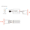 Single Color/ CCT/ RGB/ RGBW Controller - 12-24V DC - 4 channels - 4A/channel - RF 2.4GHz - Skydance 5