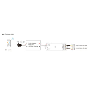Controlador Monocolor / CCT/ RGB/ RGBW 12-24V DC - 4 canales - 4A/canal - RF 2.4GHz - Skydance - Barcelona Led-Control y regulación