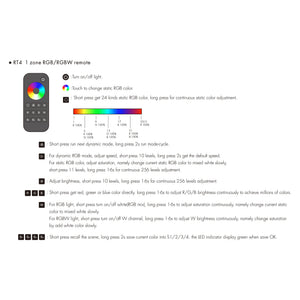 Mando a distancia LED RGB / RGBW - 1 zona / 4 escenas - SK-RT4-N - Skydance (6)