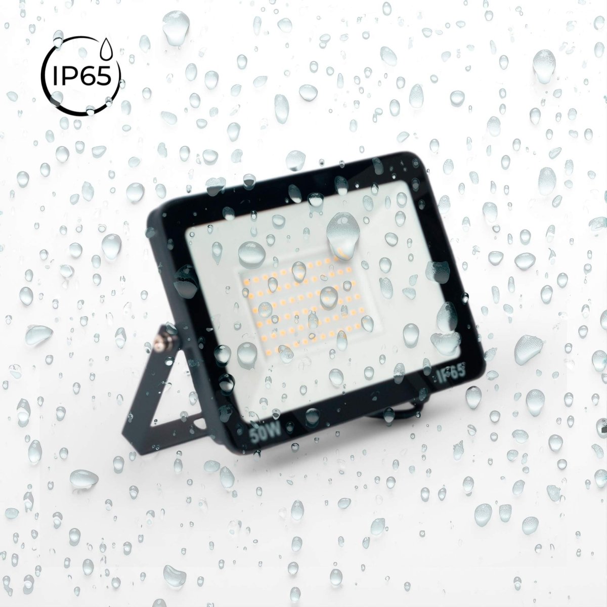 Proyector LED exterior 50W - 95lm/W - IP65 - Negro - Barcelona Led-
