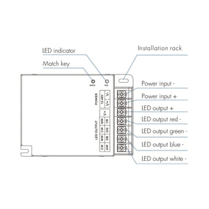 Controlador Monocolor / CCT/ RGB / RGBW 12-48V DC - 4 canales - RF 2.4GHz - Skydance - Barcelona Led-Control y regulación