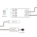 Controller RGB 12-24V DC - 3 canali - 2,4GHz RF e controllo a pulsante - Skydance 2