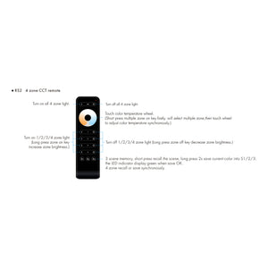 Mando a distancia LED monocolor / CCT - 4 zonas / 3 escenas - SK-RS2 - Skydance (4)