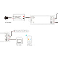 CCT Controller - 12-24V DC - 2 Kabel - 5A - RF 2.4GHz - PUSH Dimmer - Skydance 2