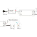CCT Controller - 12-24V DC - 2 wires - 5A - RF 2.4GHz - PUSH dimmer - Skydance 2