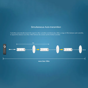 Mando a distancia LED monocolor / CCT - 4 zonas / 3 escenas - SK-RS2 - Skydance (2)