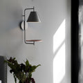 Wall light with shelf