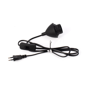 Cable para lámpara de mesa - Casquillo E27, interruptor y enchufe - 1,3 m (1)