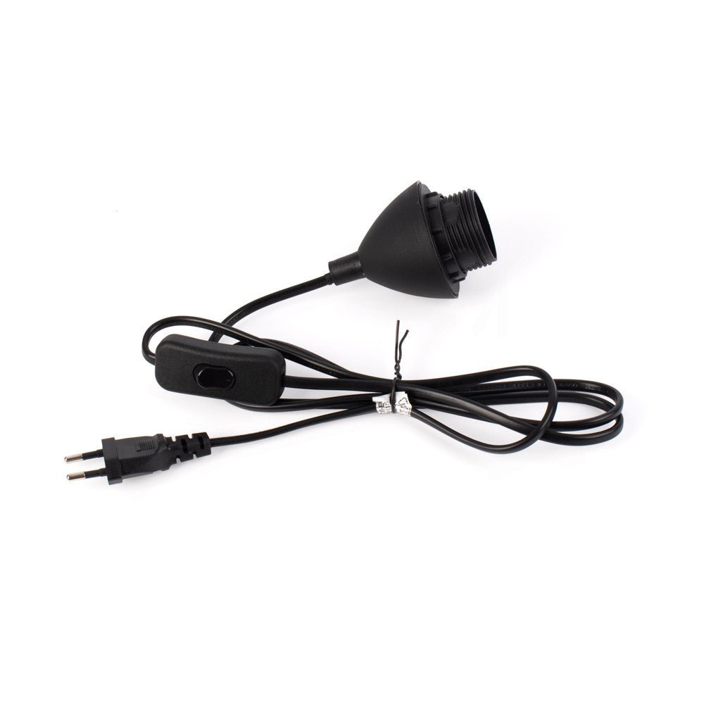 Cable para lámpara de mesa - Casquillo E27, interruptor y enchufe - 1,3 m - Barcelona Led-