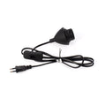 Tischleuchtenkabel - E27 Fassung, Schalter und Stecker - 1,3 m 2