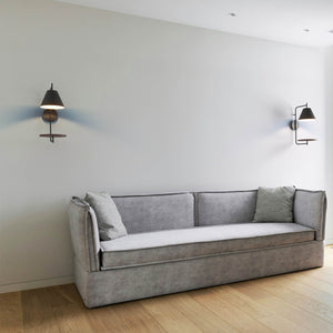 Aplique de pared con estante de apoyo "Bilon" - E27 (21)