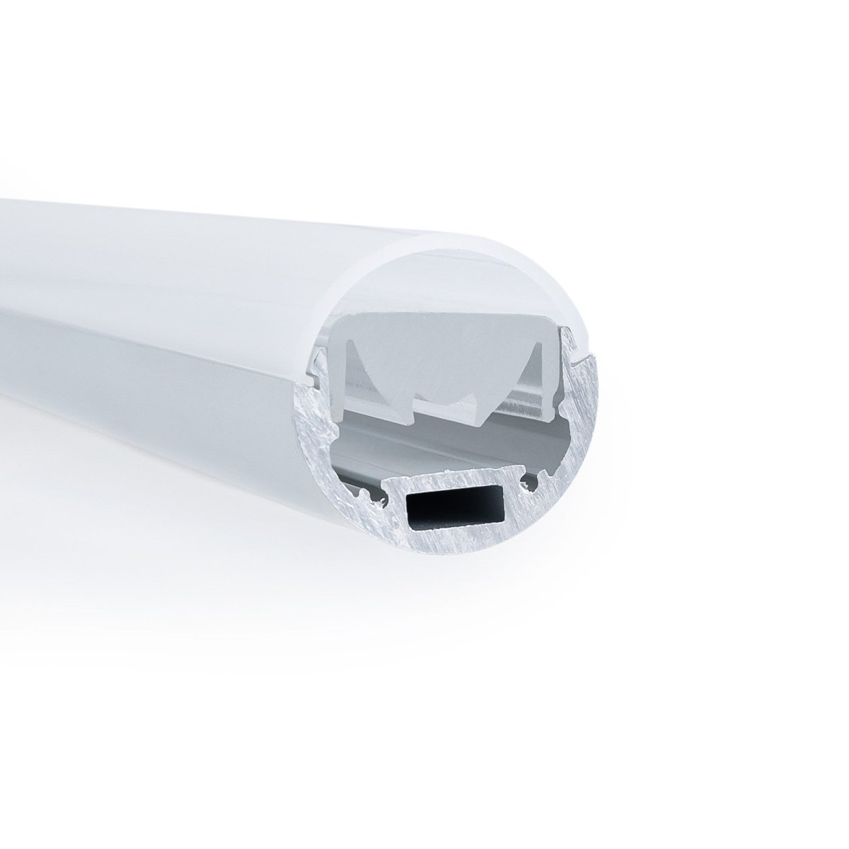 Perfil de aluminio para tira LED ≤ 13mm - Superficie - ø 28mm - 2 metros - Barcelona Led-