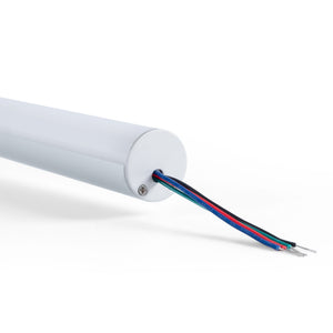 Perfil de aluminio para tira LED ≤ 13mm - Superficie - ø 28mm - 2 metros (13)