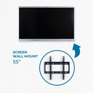 Pantalla digital 55" interactiva táctil con cámara - Smart board - Android + Windows - Barcelona Led-Signage