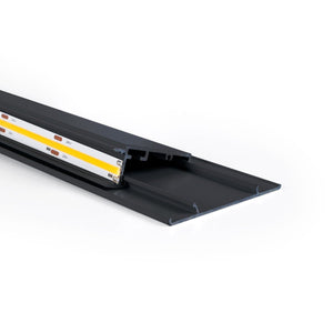 Perfil de aluminio superficie - Tira LED ≤ 12mm - 23.5x57.8mm - 2 metros - Barcelona Led-