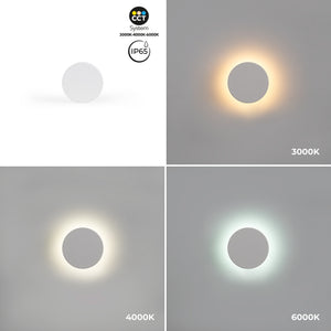 Aplique de pared circular "Eclipse" 9W - CCT - IP65 (27)