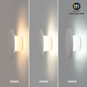 Aplique de pared circular "Eclipse" 9W - CCT - IP65 - Barcelona Led-Decoración