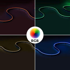 Tira LED COB 24V DC RGB - Emisión lateral - 12W/m - 10mm - IP20 - Corte c/ 5cm - Rollo de 5 metros - Barcelona Led-